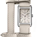 Longines Longines DolceVita X YVY L5.255.4.79.2  L52554792 кварцевые женские часы бежевый циферблат, браслет кожаный — вид спереди