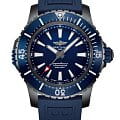 Breitling Breitling Superocean Automatic 48 V17369161C1S1  V17369161C1S1 механические мужские часы синий циферблат, браслет каучук — вид спереди