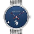 U.S. Polo Assn. U.S. Polo Assn. Fundamental USPA1088-02  USPA1088-02 кварцевые мужские часы синий циферблат, браслет нержавеющая сталь — вид спереди