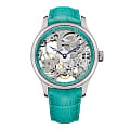 Aerowatch Aerowatch 1942 57981 AA16  57981 AA16 механические женские часы серебристый циферблат, браслет кожаный — вид спереди