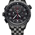 Victorinox Victorinox 241742  241742 механические мужские часы  черный циферблат, браслет сталь c pvd покрытием — вид спереди