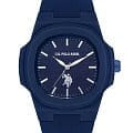 U.S. Polo Assn. U.S. Polo Assn. Yard USPA1050-03  USPA1050-03 кварцевые мужские часы синий циферблат, браслет силикон — вид спереди