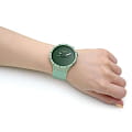 Swatch Swatch Big Bold Bioceramic SB03G100 кварцевые мужские часы часы крупный план зеленый циферблата
