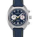 Certina Certina DS-2 C024.462.18.041.00 DS 2 C0244621804100 механические мужские часы синий циферблат, браслет тканевый — вид спереди