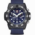 Luminox Luminox Navy SEAL Chronograph 3580 Series XS.3583.ND  XS.3583.ND кварцевые мужские часы  синий циферблат, браслет нейлон — вид спереди