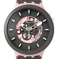 Swatch Swatch Big Bold Biosourced Lacquered SB05P100  SB05P100 кварцевые женские часы  циферблат, браслет биоматериал — вид спереди