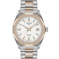 Tissot Tissot PRC 100 Solar Quartz 34mm T151.822.22.111.00 PRC 100 Solar T1518222211100 кварцевые женские часы  белый циферблат, браслет нержавеющая сталь с pvd-покрытием — вид спереди