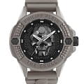 Philipp Plein Philipp Plein The Skull Ecoceramic PWUBA0323  PWUBA0323 кварцевые мужские часы черный циферблат, браслет силикон — вид спереди