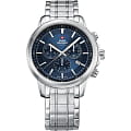 Swiss Military by Chrono Swiss Military by Chrono SM34052.03  SM34052.03 кварцевые мужские часы  синий циферблат, браслет нержавеющая сталь — вид спереди