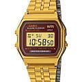 Casio Casio Vintage A159WGEA-5DF  A159WGEA-5DF кварцевые мужские часы  циферблат, браслет нержавеющая сталь — вид спереди