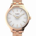 Timex Timex Peyton TW2V06300  TW2V06300 кварцевые женские часы белый циферблат, браслет нержавеющая сталь с pvd-покрытием — вид спереди