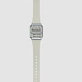 Casio Casio Vintage A100WEF-8A кварцевые женские часы часы крупный план бежевый циферблата