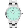 Daniel Wellington Daniel Wellington Iconic Link DW00100537  DW00100537 кварцевые женские часы зеленый циферблат, браслет нержавеющая сталь — вид спереди