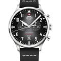 Swiss Military by Chrono Swiss Military by Chrono Vintage Chronograph SM34098.05  SM34098.05 кварцевые мужские часы  черный циферблат, браслет кожаный — вид спереди