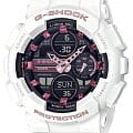Casio Casio G-Shock GMA-S140M-7A лимитированной серии GMA-S140M-7A электронные женские часы черный циферблат, браслет пластик — вид спереди