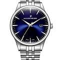 Jacques Philippe Jacques Philippe Planum JPQGS661336  JPQGS661336 кварцевые мужские часы  синий циферблат, браслет нержавеющая сталь 316l — вид спереди