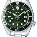 Seiko Seiko Prospex SPB103J1  SPB103J1 механические мужские часы зеленый циферблат, браслет нержавеющая сталь — вид спереди