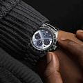 Seiko Seiko Prospex Speedtimer SSC935P1 кварцевые мужские часы часы крупный план синий циферблата
