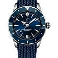 Breitling Breitling Superocean Heritage Automatic 36 mm A10390161C1S1  A10390161C1S1 механические мужские часы  синий циферблат, браслет каучук — вид спереди