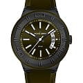 Jacques Lemans Jacques Lemans 1-1784K  1-1784K кварцевые мужские часы зеленый циферблат, браслет силикон — вид спереди