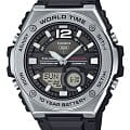 Casio Casio Collection MWQ-100-1AVDF  MWQ-100-1AVDF кварцевые мужские часы черный циферблат, браслет силикон — вид спереди