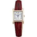 Orient Orient UBUL003W (FUBUL003W)  FUBUL003W автокварц (кинетик) женские часы белый циферблат, браслет кожа + текстиль — вид спереди