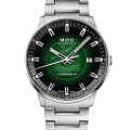 Mido Mido Commander Gradient M021.407.11.411.03   M0214071141103 механические мужские часы зеленый циферблат, браслет нержавеющая сталь — вид спереди