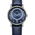 Rado Rado Diamaster R14064745  R14064745 кварцевые женские часы синий циферблат, браслет кожаный — вид спереди
