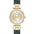 Anne Klein Anne Klein Consider It 5144CHGN  5144CHGN кварцевые женские часы золотой циферблат, браслет кожаный — вид спереди