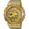 Casio Casio Baby-G BA-111-9A  BA-111-9A кварцевые женские часы  желтый циферблат, браслет пластик — вид спереди