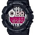 Casio Casio G-Shock GD-120LM-1A  GD-120LM-1A электронные мужские часы черный циферблат, браслет  — вид спереди