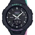 Casio Casio Baby-G BSA-B100MT-1A  BSA-B100MT-1AER кварцевые женские часы черный циферблат, браслет пластик — вид спереди