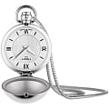 Tissot Tissot T-Pocket Mechanical T858.209.16.038.00  T8582091603800 с ручным заводом мужские часы  серебристый циферблат, браслет нержавеющая сталь — вид спереди