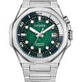Citizen Citizen Series 8 NB6060-58X  NB6060-58X механические мужские часы зеленый циферблат, браслет нержавеющая сталь — вид спереди