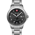 Swiss Military Hanowa Swiss Military Hanowa Thunderbolt SMWGH0002801  SMWGH0002801 кварцевые мужские часы  черный циферблат, браслет нержавеющая сталь — вид спереди