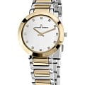 Jacques Lemans Jacques Lemans Classic 1-1842O  1-1842O кварцевые женские часы белый циферблат, браслет сталь с ip покрытием — вид спереди