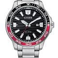 Citizen Citizen AW1527-86E  AW1527-86E кварцевые мужские часы  черный циферблат, браслет нержавеющая сталь с pvd-покрытием — вид спереди