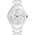Rado Rado True Thinline R27958902  R27958902 кварцевые женские часы перламутровый циферблат, браслет высокотехнологичная керамика — вид спереди