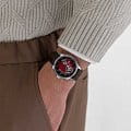 Hamilton Hamilton Jazzmaster Open Heart Auto H32675570 механические мужские часы часы крупный план красный циферблата