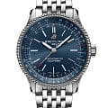 Breitling Breitling Navitimer Automatic 35 A17395161C1A1  A17395161C1A1 механические женские часы синий циферблат, браслет нержавеющая сталь — вид спереди
