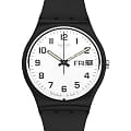Swatch Swatch Gent Standard GB743-S26  GB743-S26 кварцевые женские часы белый циферблат, браслет пластик — вид спереди