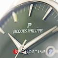 Jacques Philippe Jacques Philippe Planum JPQGS6613X6 кварцевые мужские часы часы, крупный план зеленый циферблат
