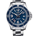 Breitling Breitling Superocean Automatic 42 A17366D81C1A1  A17366D81C1A1 механические мужские часы синий циферблат, браслет нержавеющая сталь — вид спереди
