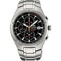 Orient Orient TD0P001B (FTD0P001B)  FTD0P001B кварцевые мужские часы черный циферблат, браслет 18-каратное желтое золото — вид спереди