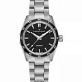Hamilton Hamilton Jazzmaster Performer Auto H36135130  H36135130 механические женские часы черный циферблат, браслет нержавеющая сталь — вид спереди