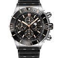 Breitling Breitling Super Chronomat 44 Four-Year Calendar I19320251B1S1  I19320251B1S1 механические мужские часы  черный циферблат, браслет каучук — вид спереди