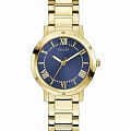 Guess Guess Dress Steel GW0404L4  GW0404L4 кварцевые женские часы синий циферблат, браслет нержавеющая сталь с ip-покрытием — вид спереди