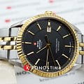 Swiss Military by Chrono Swiss Military by Chrono Сверхточные SM34065.04 кварцевые мужские часы часы, крупный план черный циферблат