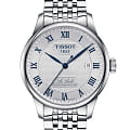 Tissot Tissot Le Locle Powermatic 20th Anniversary 80 T006.407.11.033.03 Le Locle Automatic T0064071103303 механические мужские часы  белый циферблат, браслет нержавеющая сталь — вид спереди