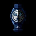 Swatch Swatch x Omega Bioceramic Moonswatch Mission to The SuperBlue Moonphase SO33N700 swatch x omega moonwatch швейцарские мужские часы на браслете нейлон боковой вид